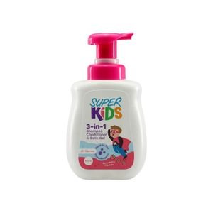 Superkids 3 In 1 Shampoo Conditioner Strawberry Milkshake 500Ml