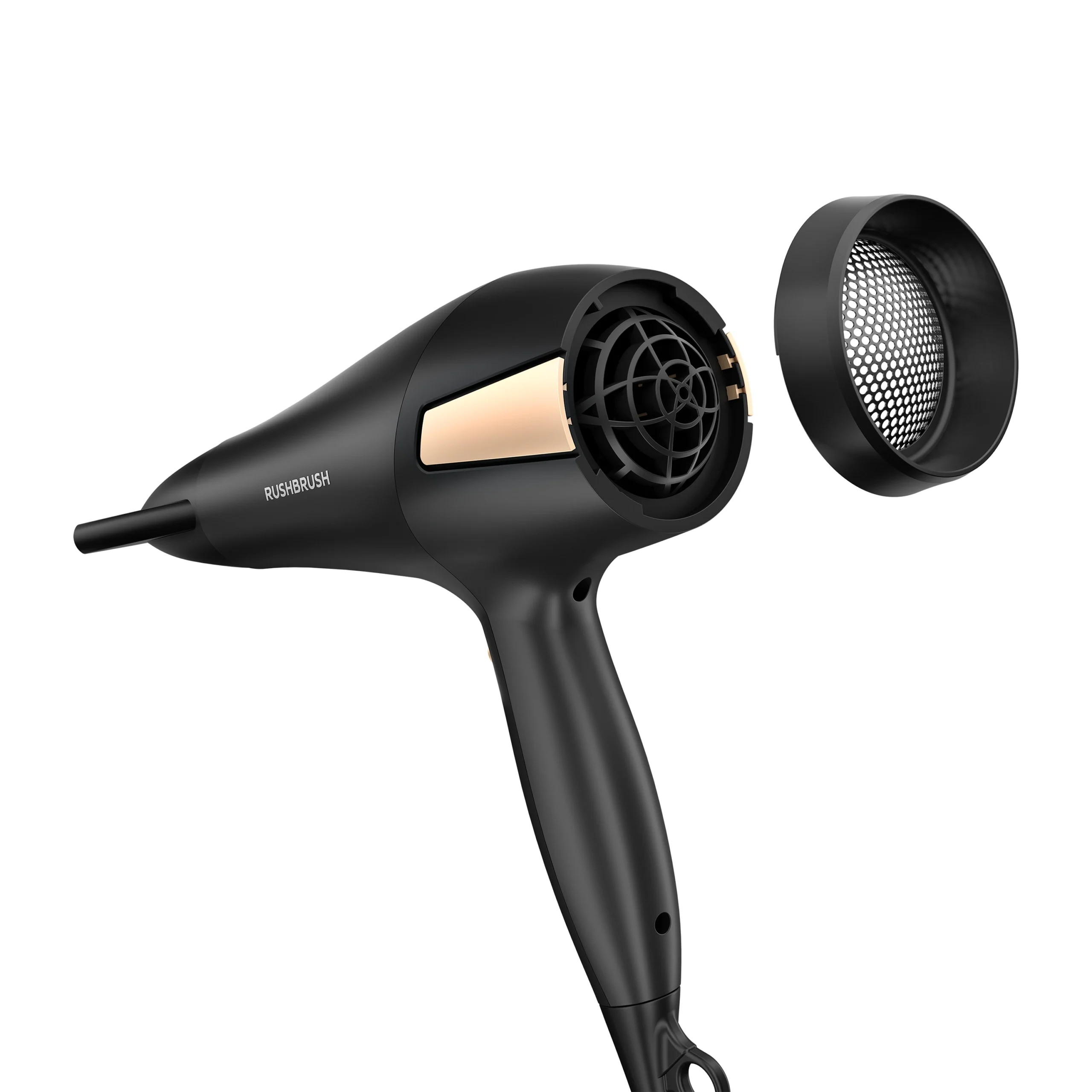 Rush Brush D2 Pro Hair Dryer-Black - Image 2